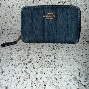 Coach Blue Denim wallet C3342 EUC